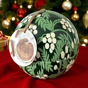 IKEA VINTERFINT Scented candle in metal cup, ball/cinnamon pumpkin green, 4 ¼ "